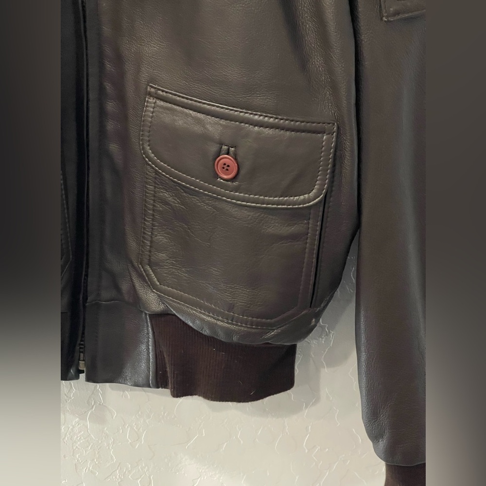 BUAER US Navy G-1 Flight Leather Jacket 55J14 N383S-39943 Large - Picture 2 of 9